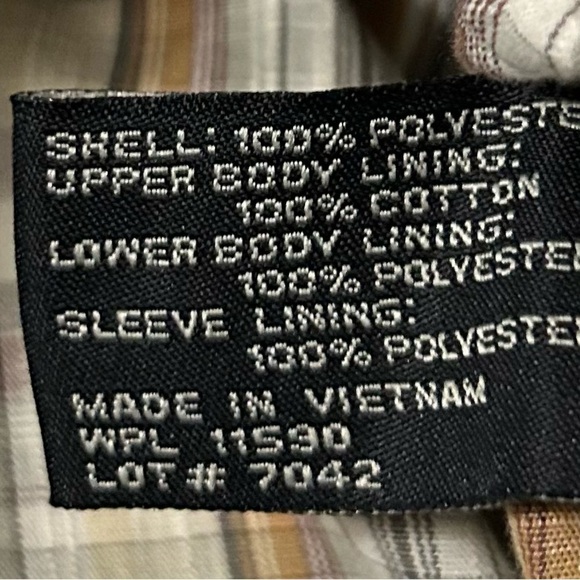 Weatherproof Mens Jacket Brown Full Zip Pockets Collar Lined XXL - Picture 10 of 12